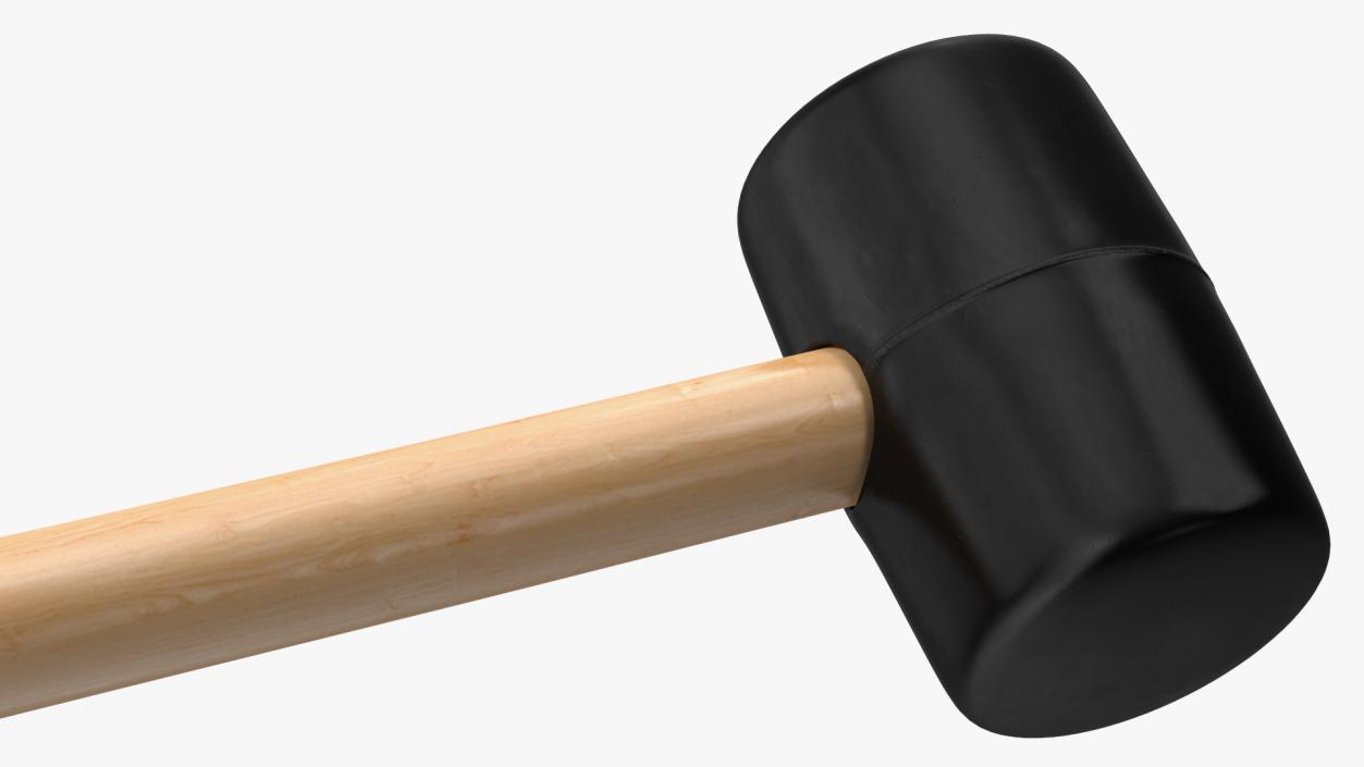 3D model Rubber Mallet Hammer