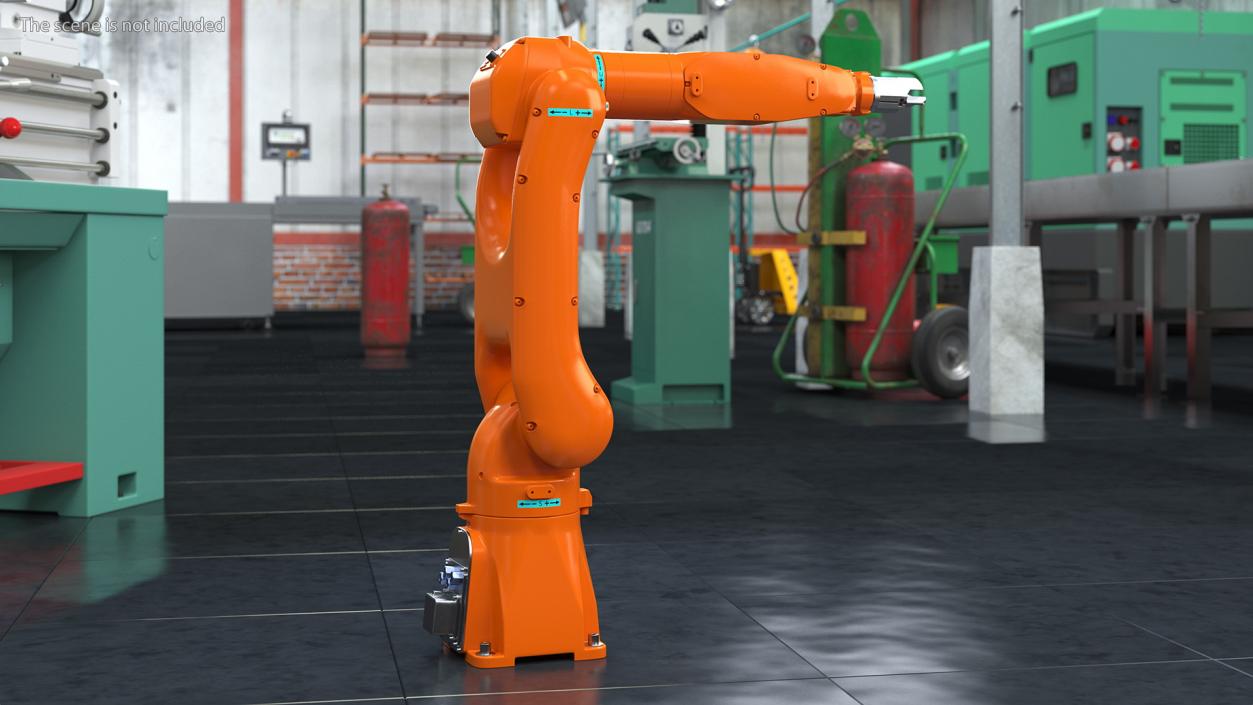 3D model Articulated Industrial Robot Rigged