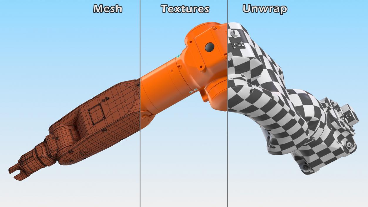 3D model Articulated Industrial Robot Rigged