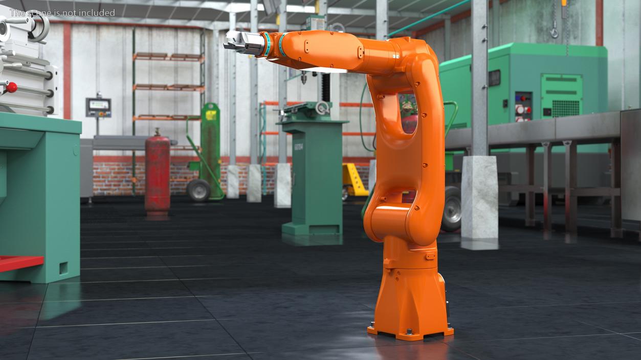 3D model Articulated Industrial Robot Rigged