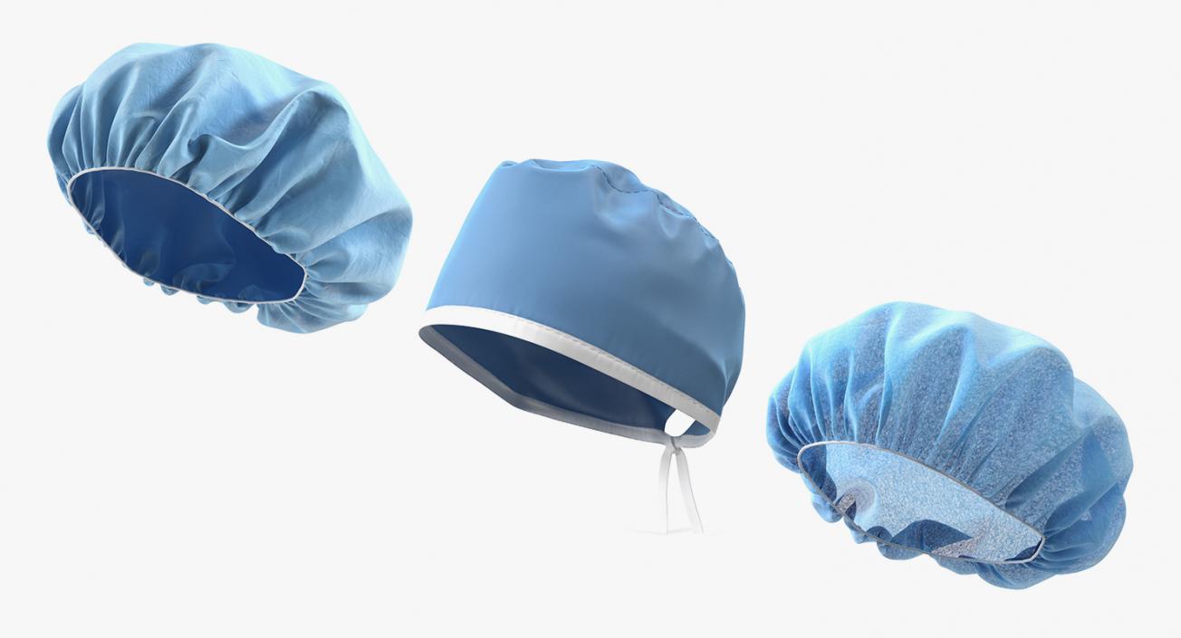 3D Medical Hair Caps Collection model