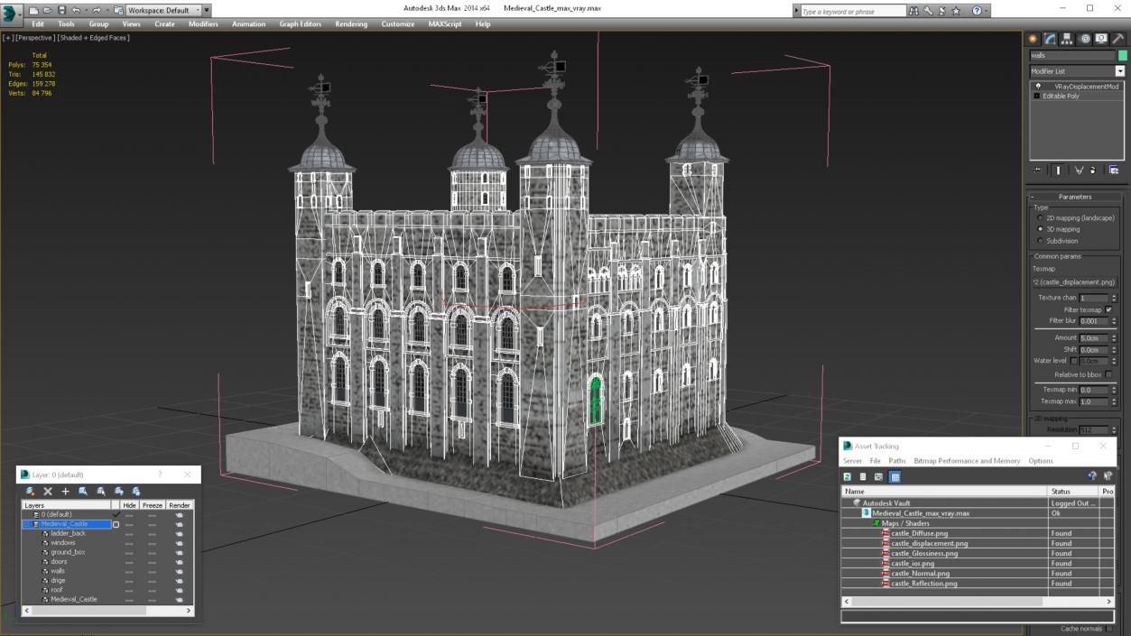 3D model Medieval Castle