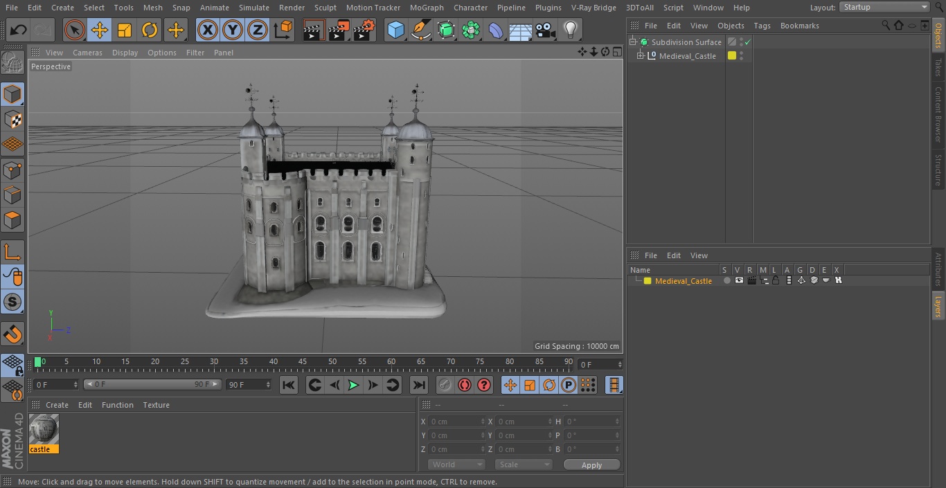 3D model Medieval Castle