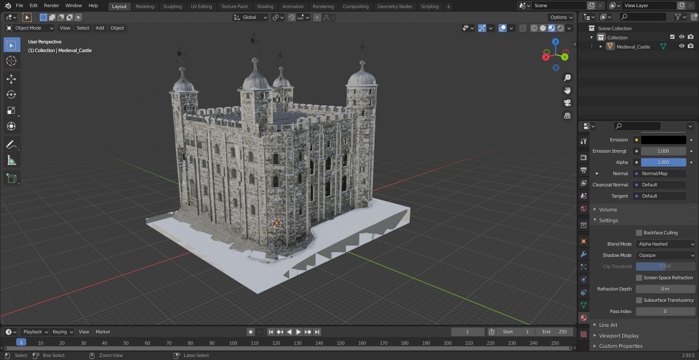 3D model Medieval Castle