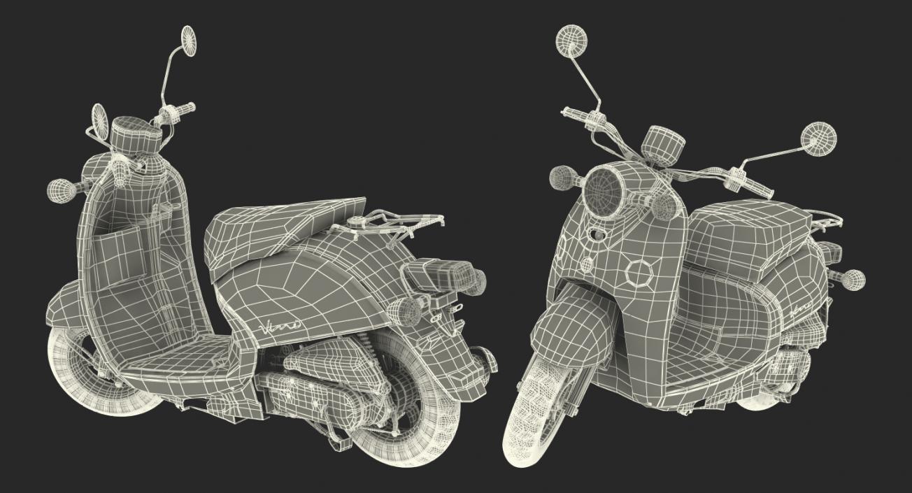 Scooter Motorcycles Rigged Collection 2 3D model