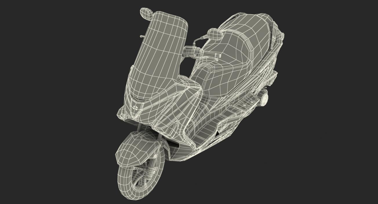 Scooter Motorcycles Rigged Collection 2 3D model