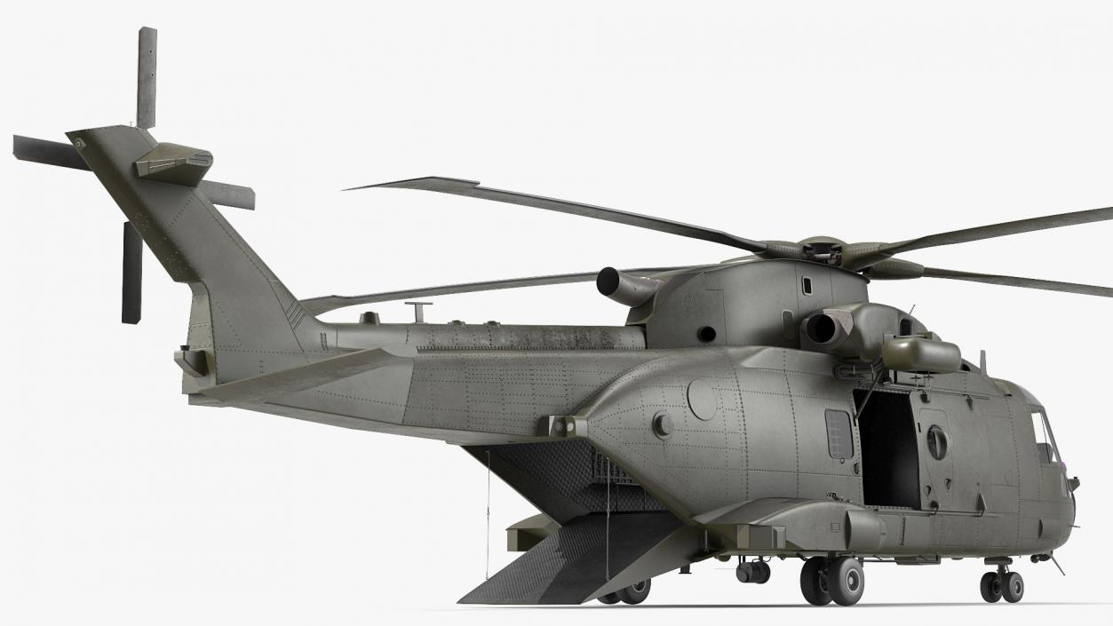 3D Medium Lift Military Helicopter