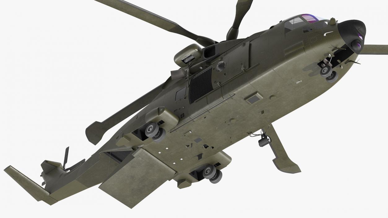 3D Medium Lift Military Helicopter