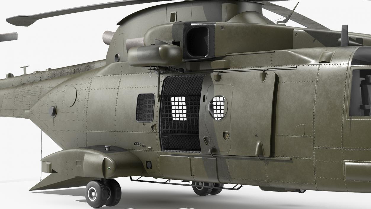 3D Medium Lift Military Helicopter