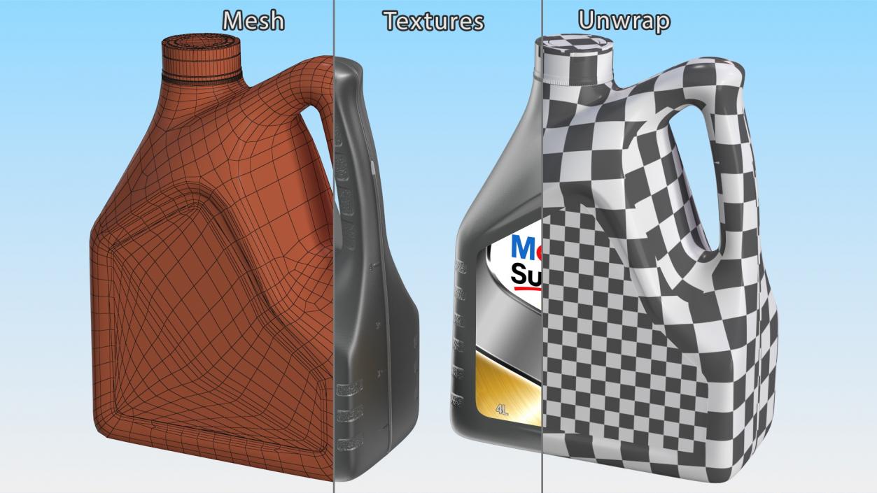 3D Mobil Super 3000 4L Bottle