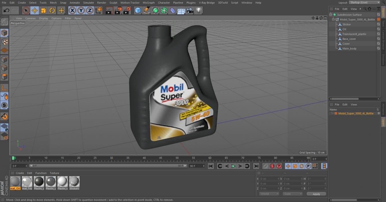 3D Mobil Super 3000 4L Bottle