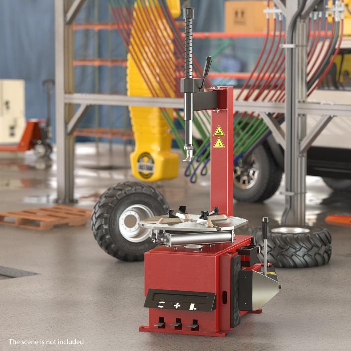 3D Rigged Auto Mechanic with Garage Equipment Collection model