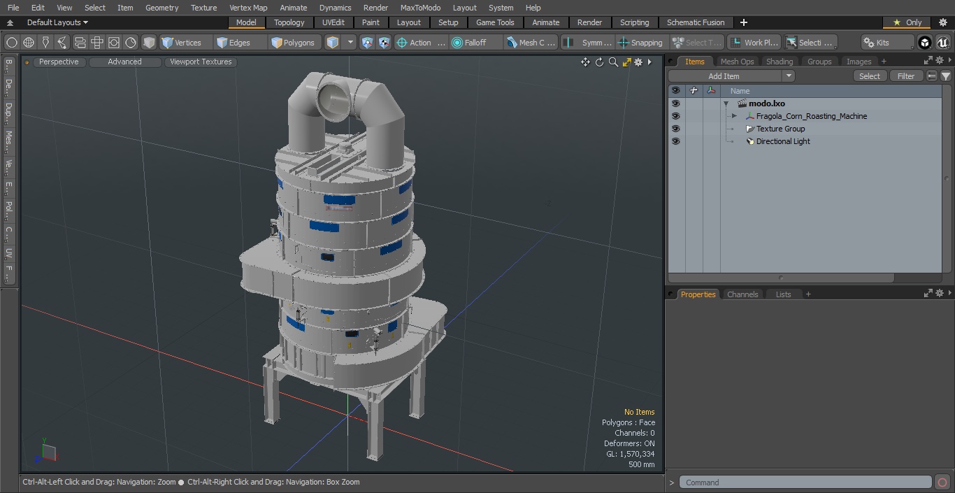 Fragola Corn Roasting Machine 3D model