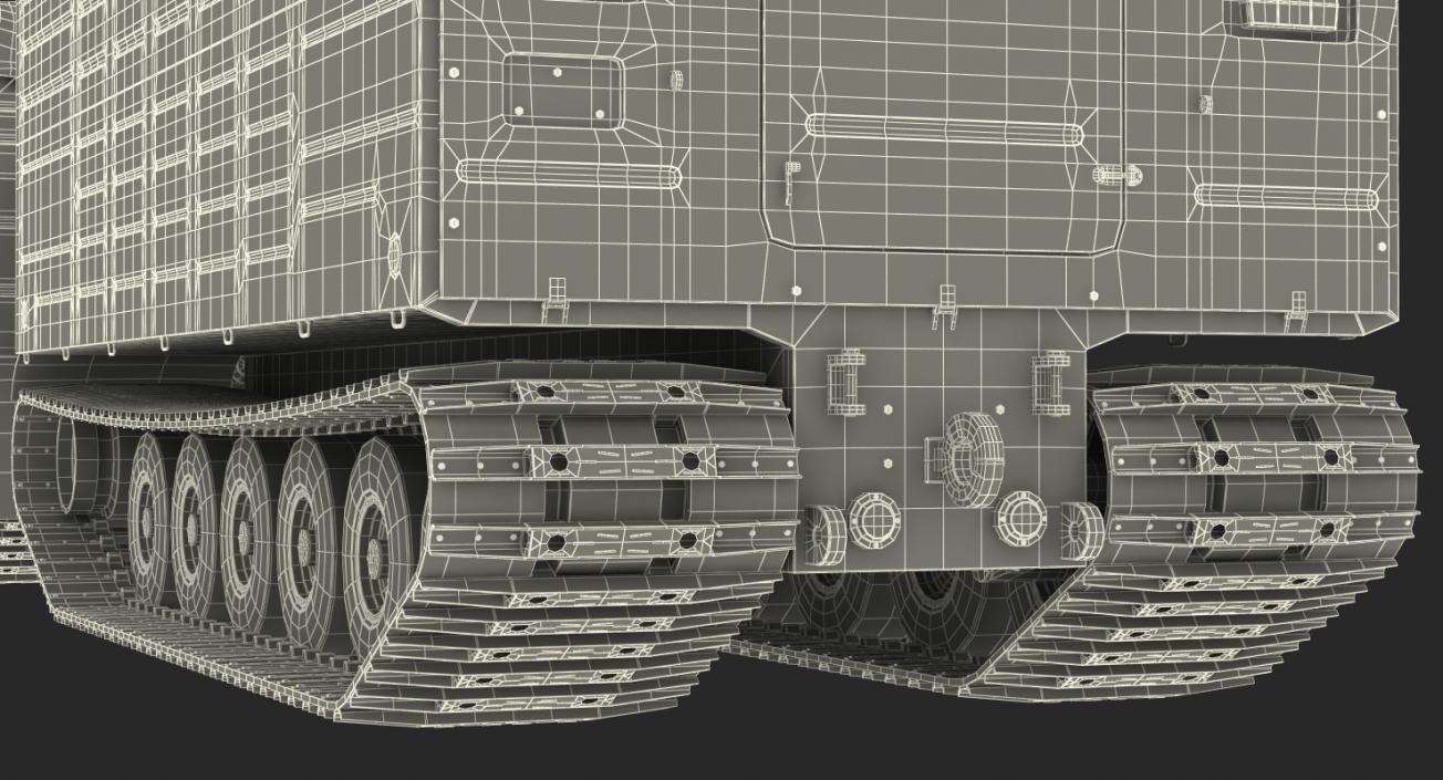 3D Polar Articulated Tracked Vehicle Vityaz DT-30