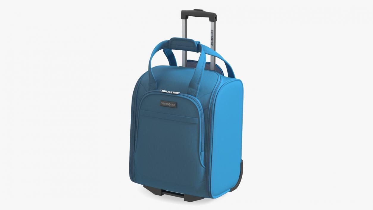 Softshell Luggage Samsonite Blue 3D