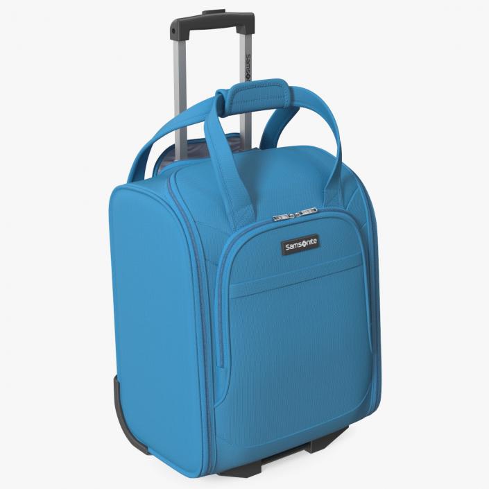 Softshell Luggage Samsonite Blue 3D