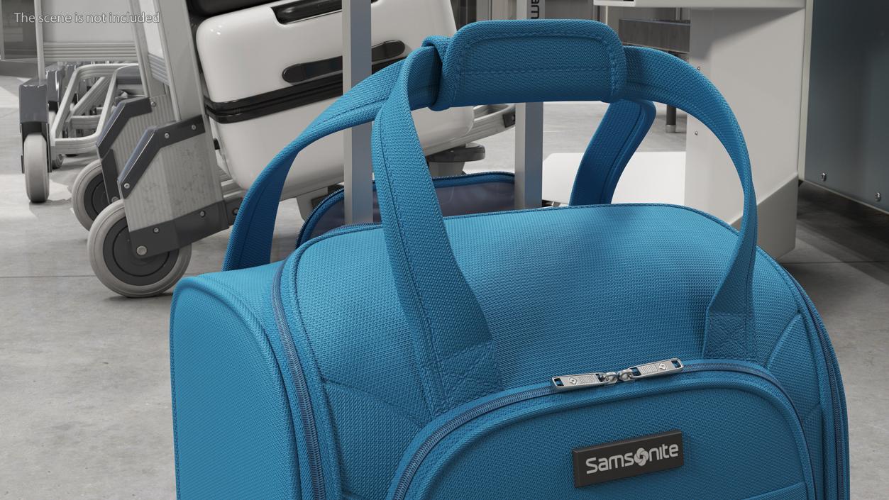 Softshell Luggage Samsonite Blue 3D