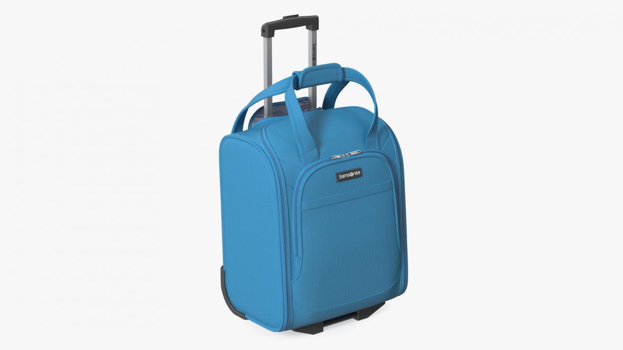 Softshell Luggage Samsonite Blue 3D