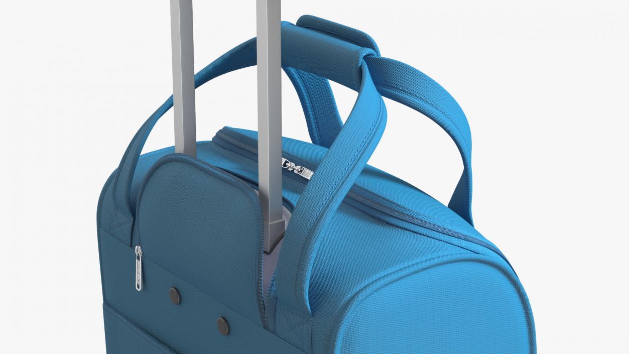 Softshell Luggage Samsonite Blue 3D