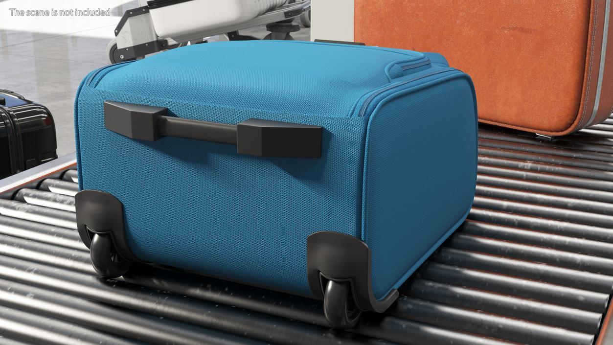 Softshell Luggage Samsonite Blue 3D