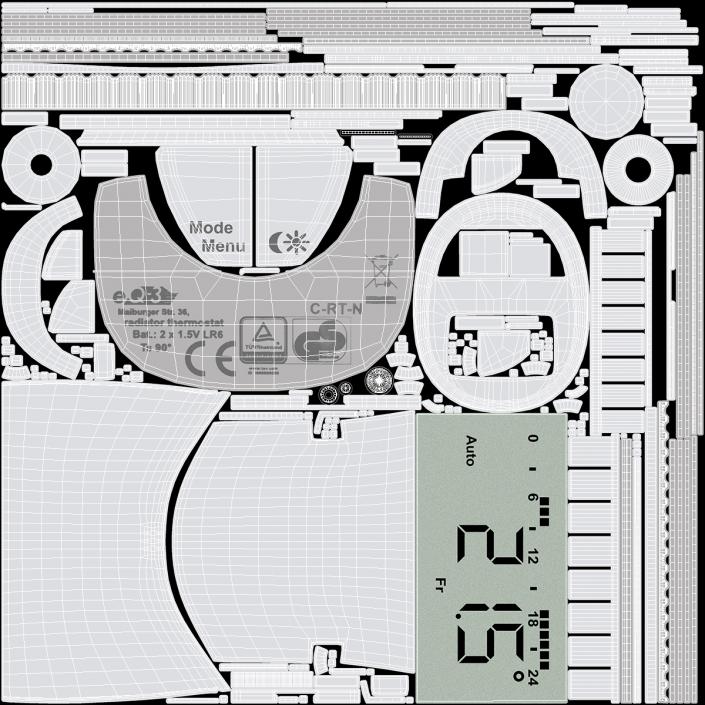 EHT Classic N Electronic Radiator Thermostat 3D model