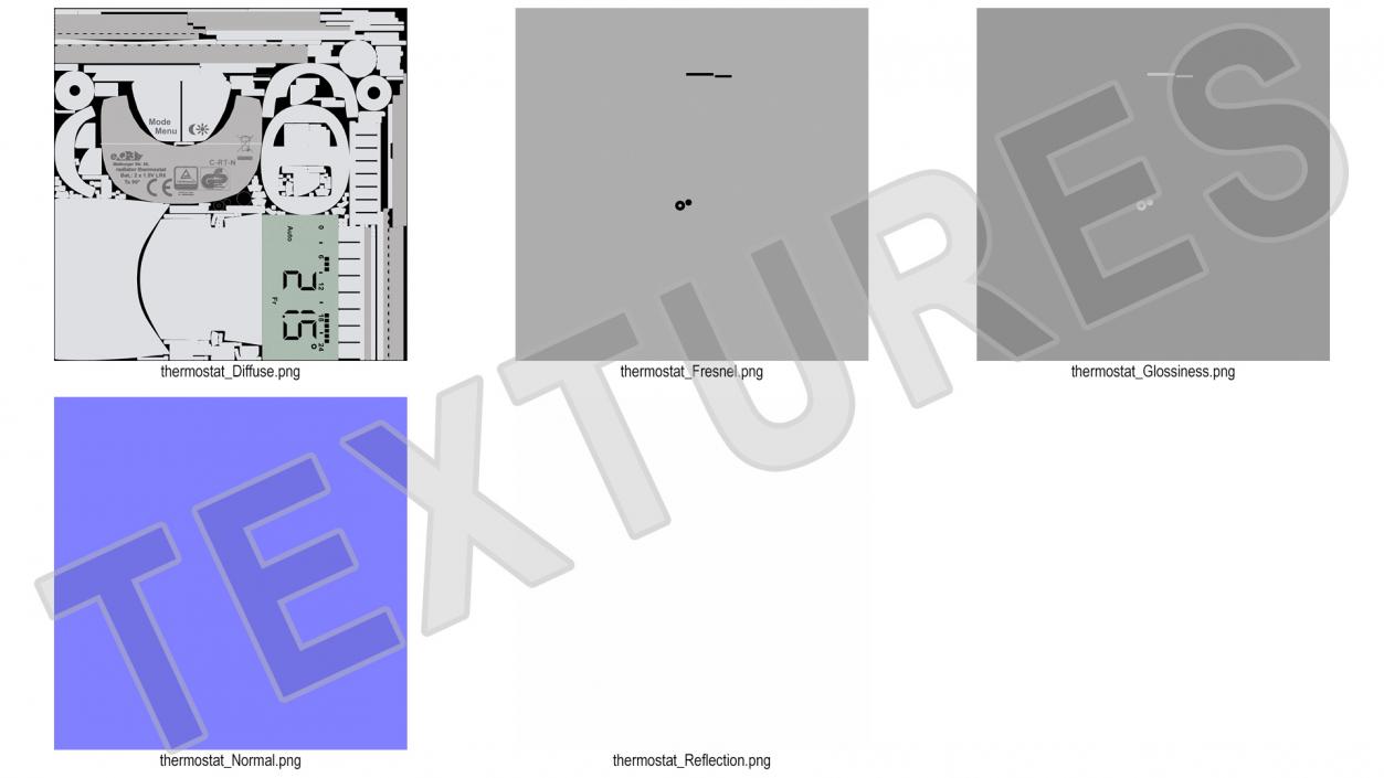 EHT Classic N Electronic Radiator Thermostat 3D model