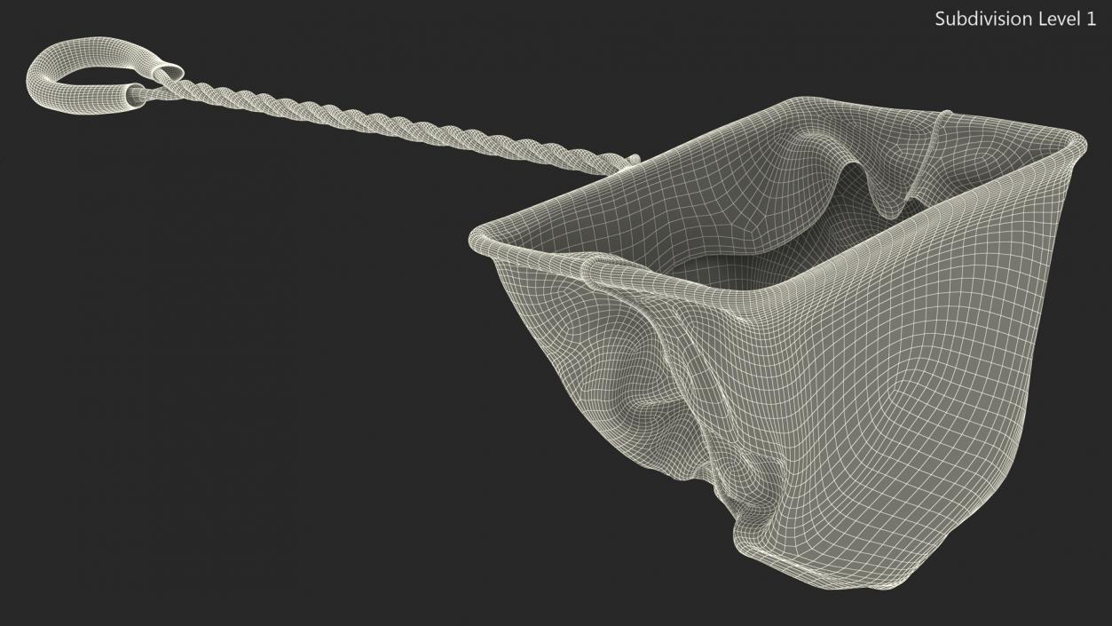 Aquarium Square Fish Net 3D model