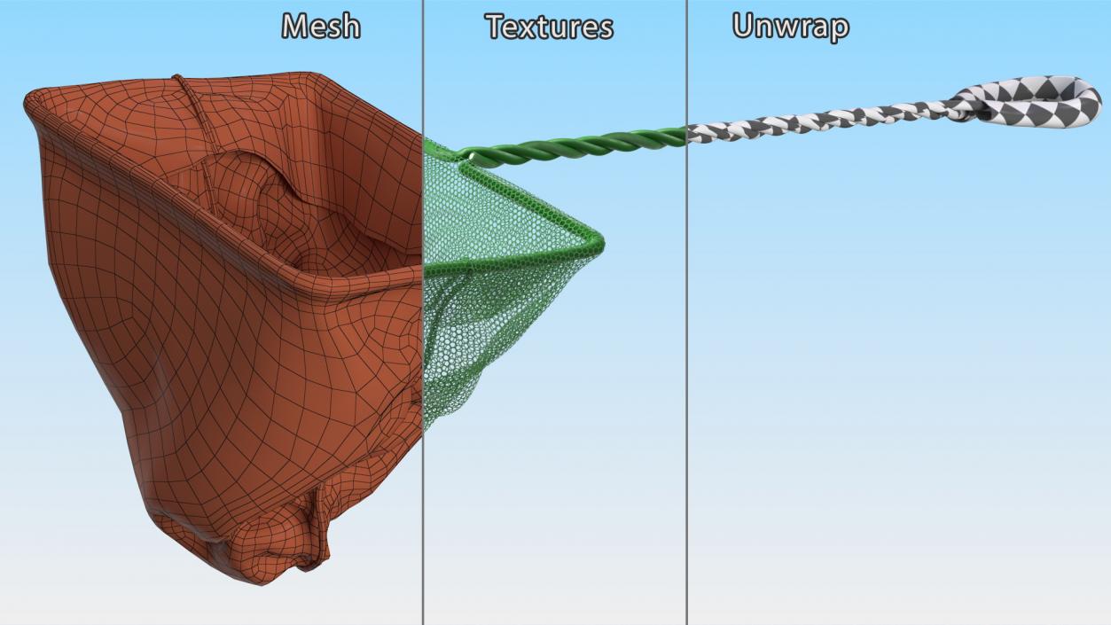 Aquarium Square Fish Net 3D model