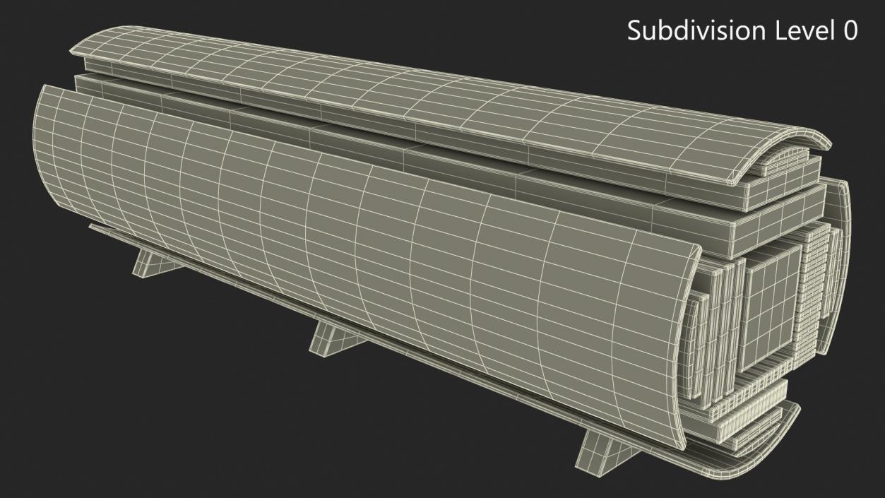 Log Cross Section 2 3D model