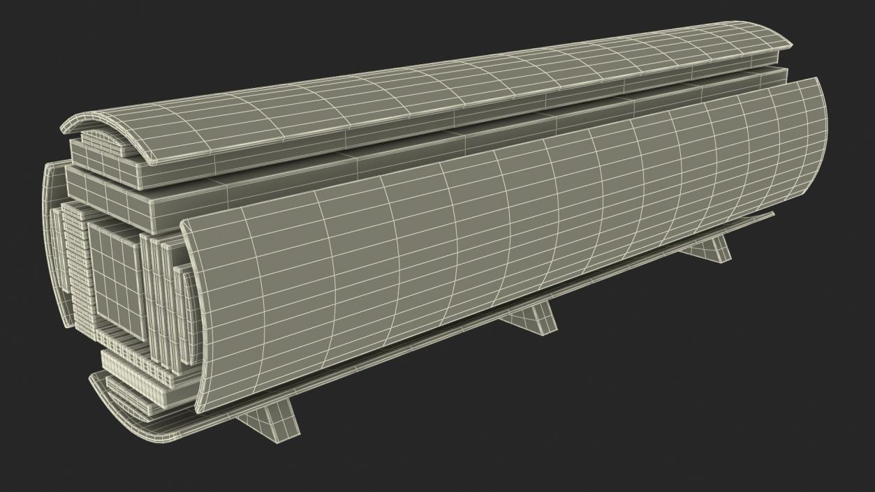 Log Cross Section 2 3D model