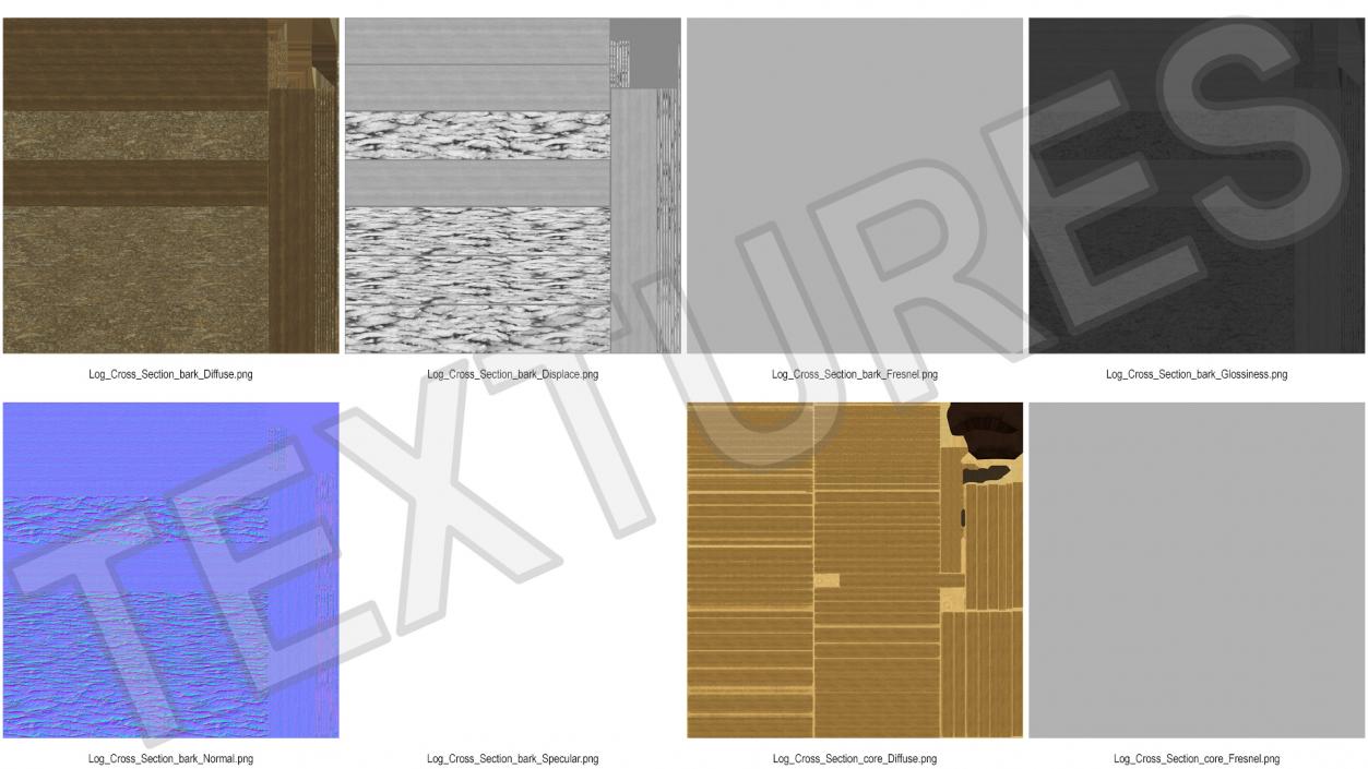 Log Cross Section 2 3D model