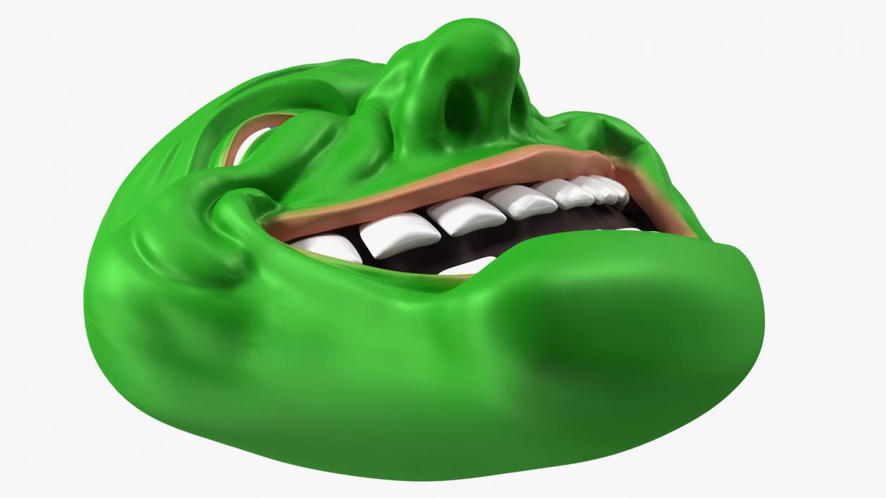 3D model Trollface Green