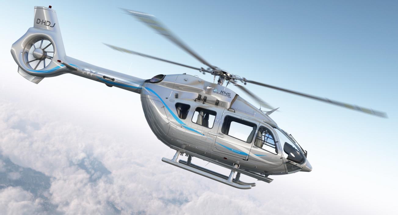 Rigged Private Helicopters Collection 2 3D model