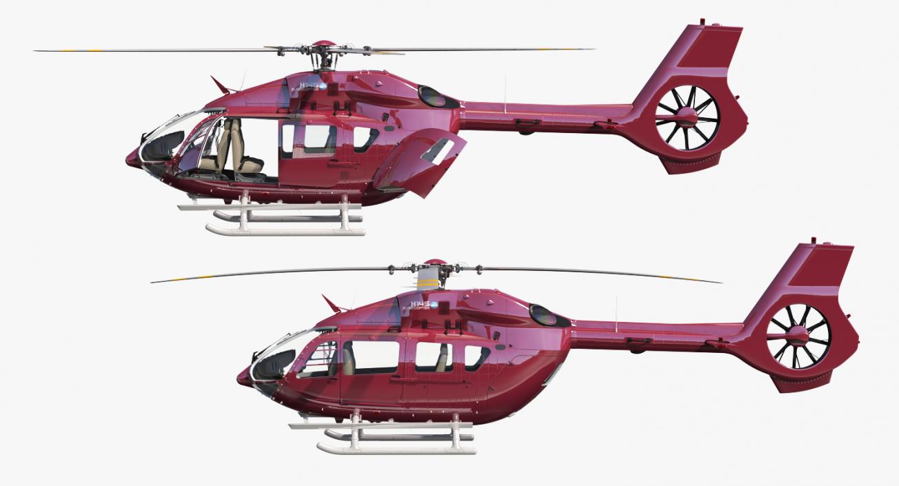 Rigged Private Helicopters Collection 2 3D model