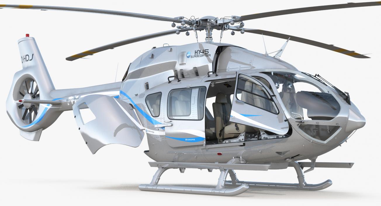 Rigged Private Helicopters Collection 2 3D model