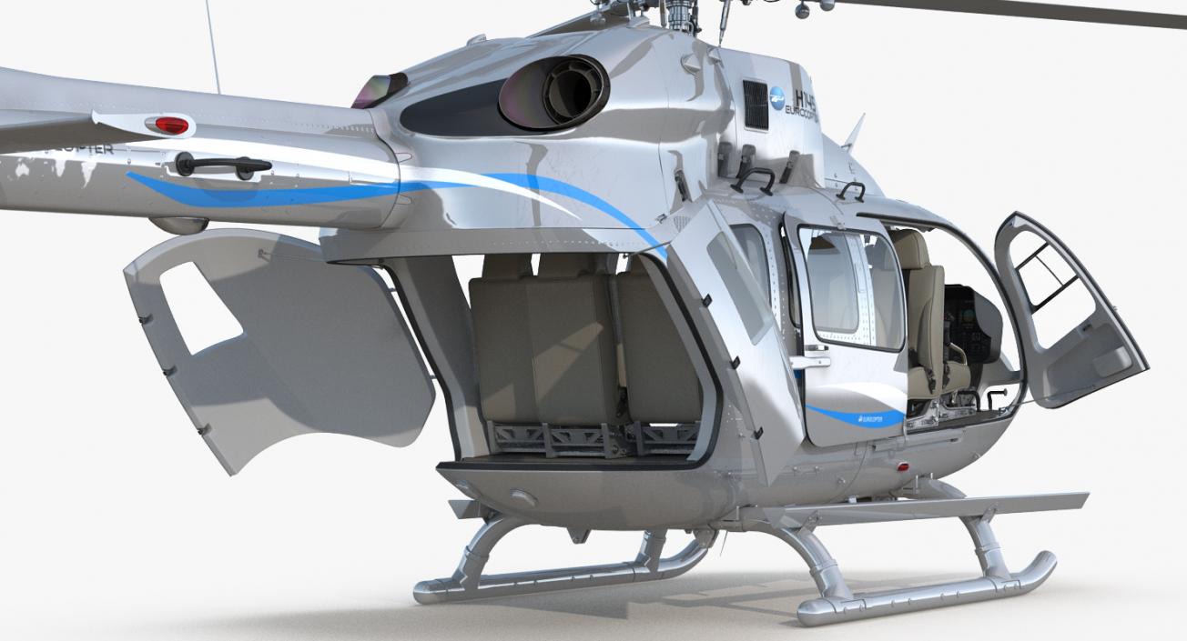 Rigged Private Helicopters Collection 2 3D model