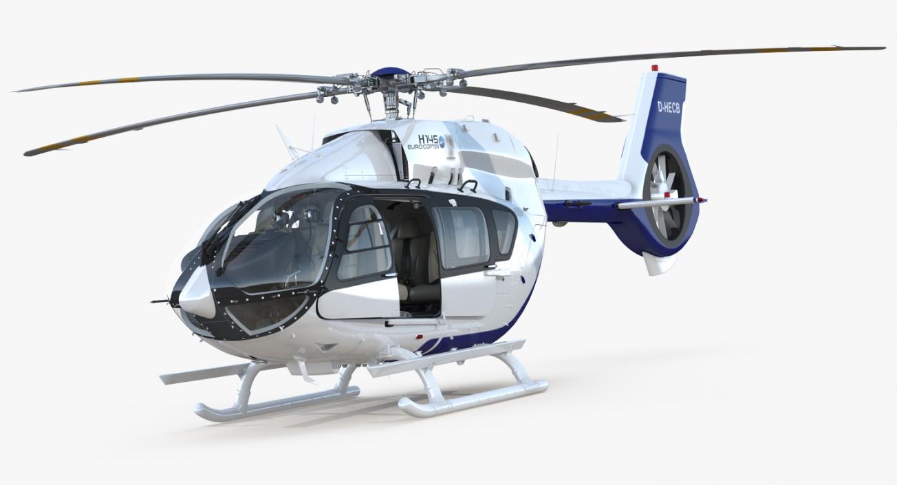 Rigged Private Helicopters Collection 2 3D model