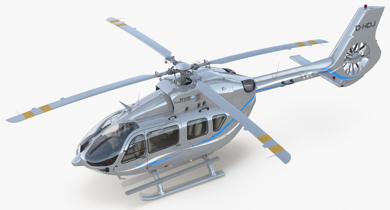 Rigged Private Helicopters Collection 2 3D model