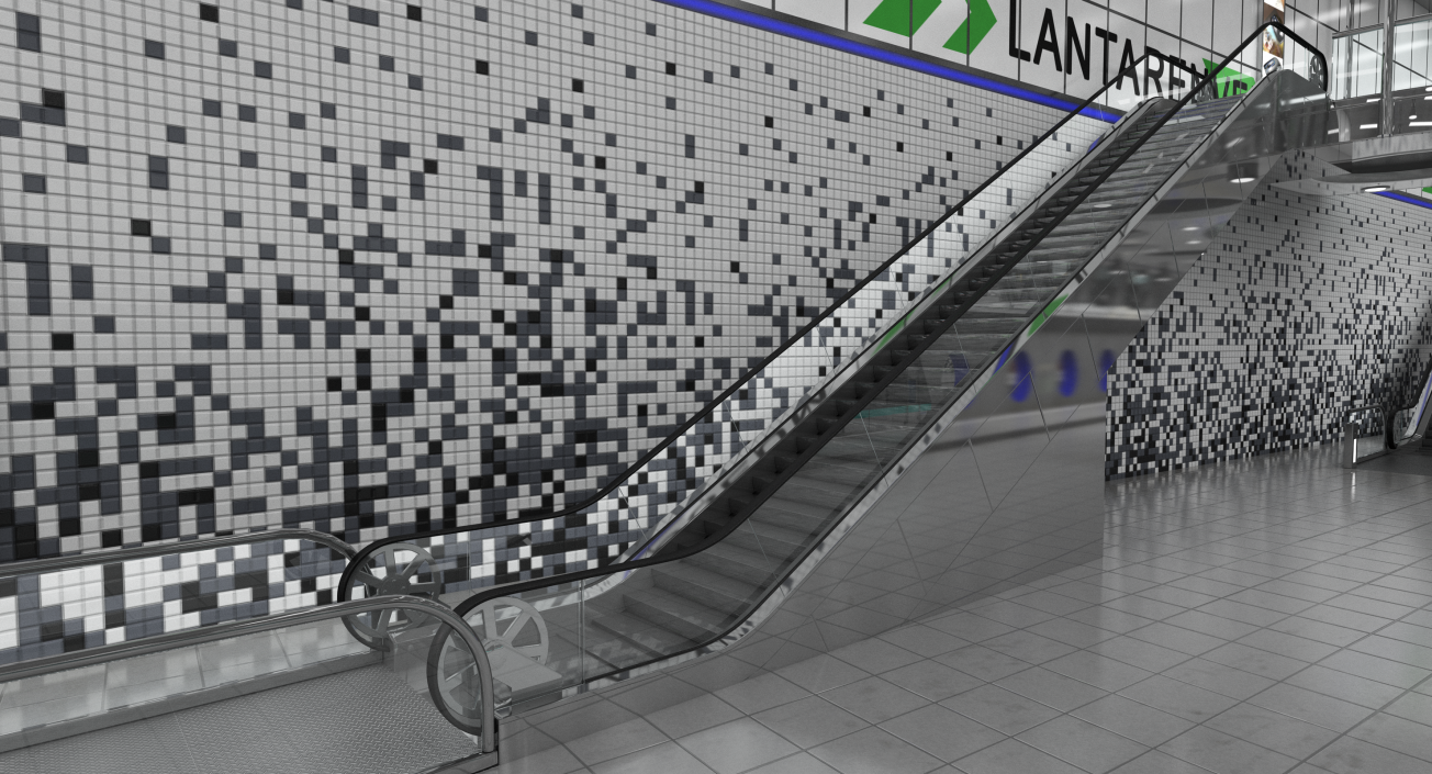 3D Subway Escalator