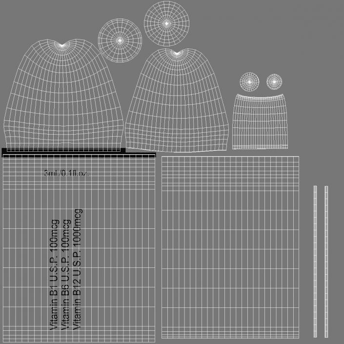 3D Vitamin B Complex 3ml Ampoule Opened