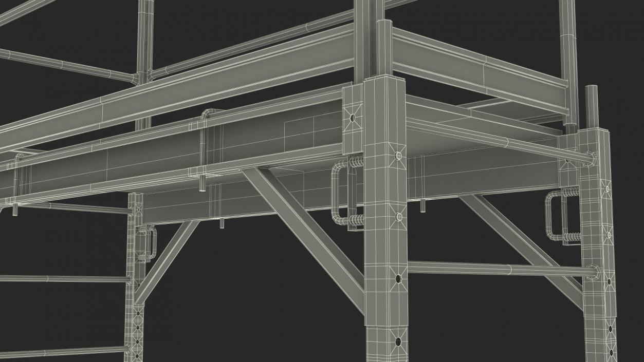 Multi Purpose Scaffold Yellow 3D model