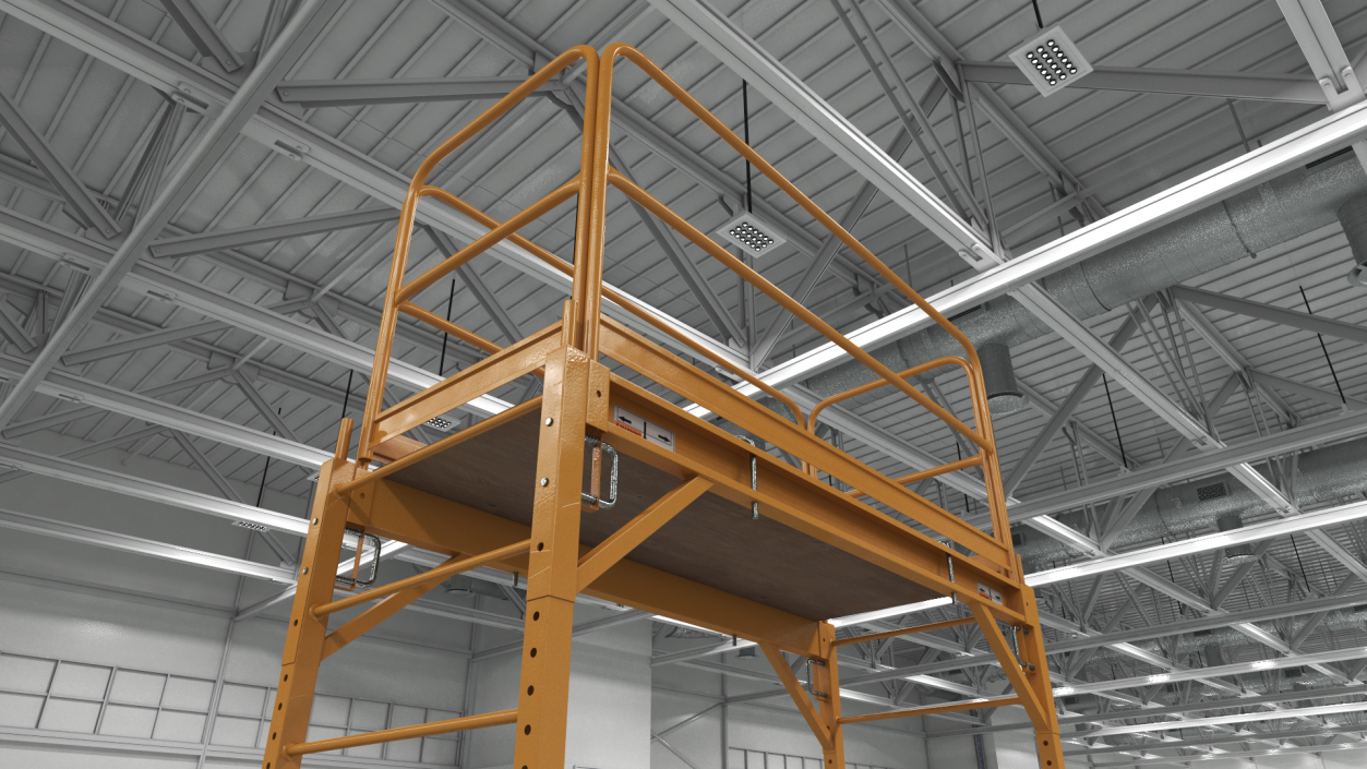 Multi Purpose Scaffold Yellow 3D model