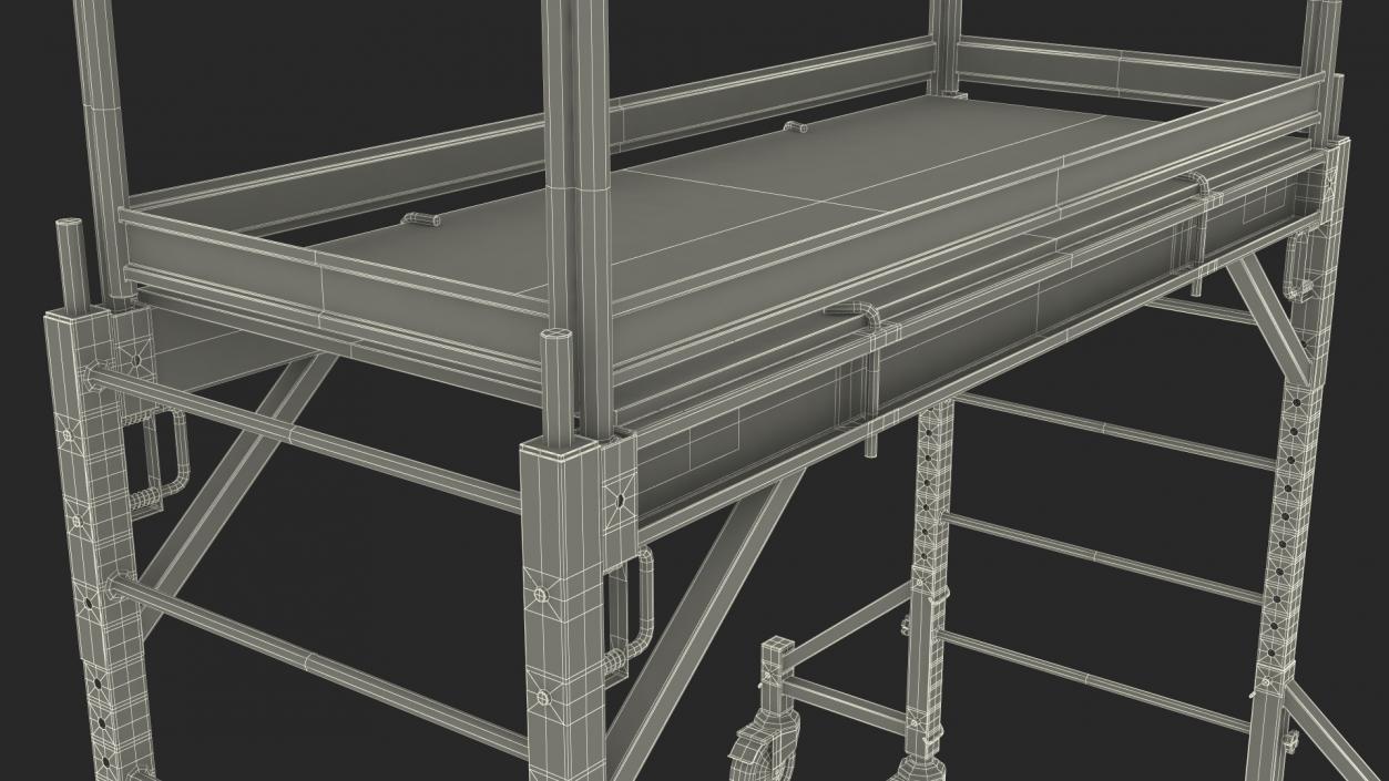 Multi Purpose Scaffold Yellow 3D model