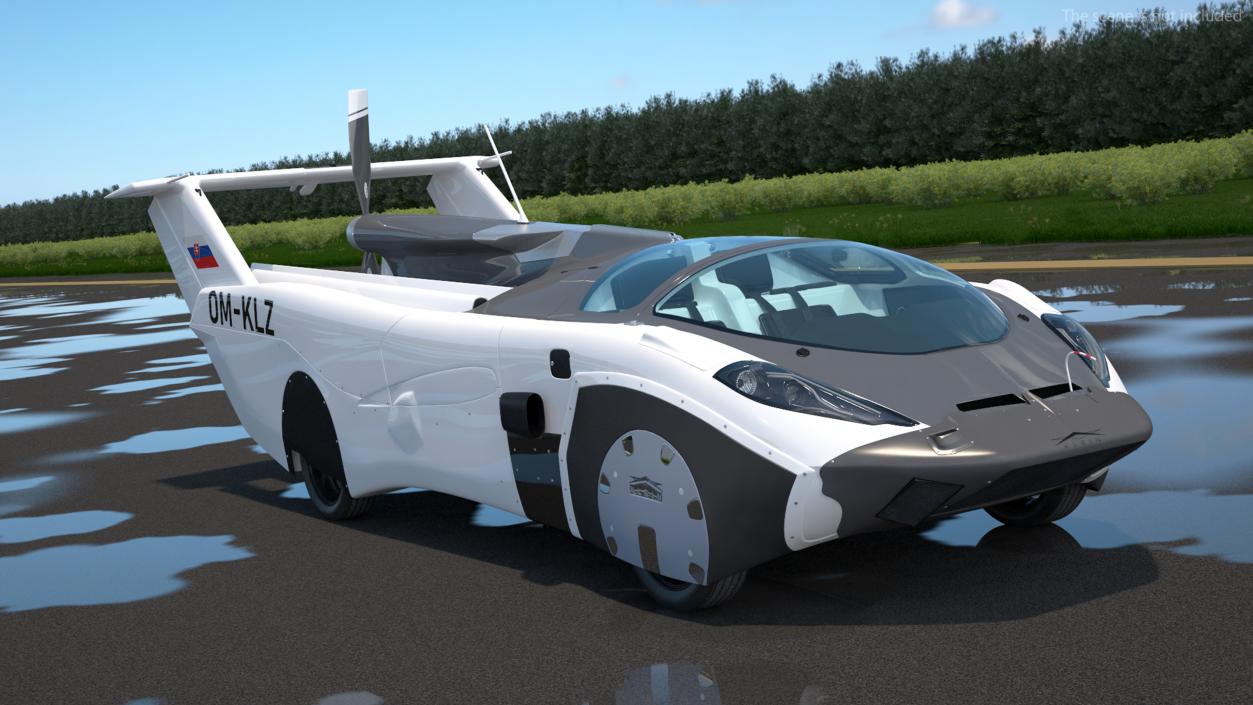 3D AirCar Transported model