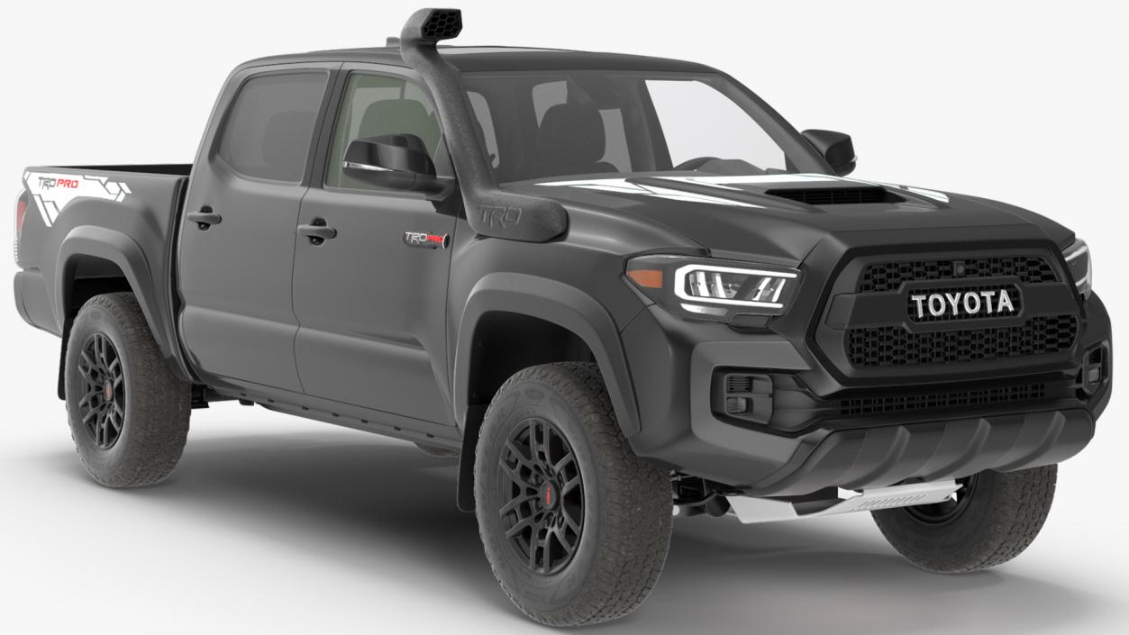 3D model Toyota Tacoma TRD Pro Midnight Black Metallic 2021