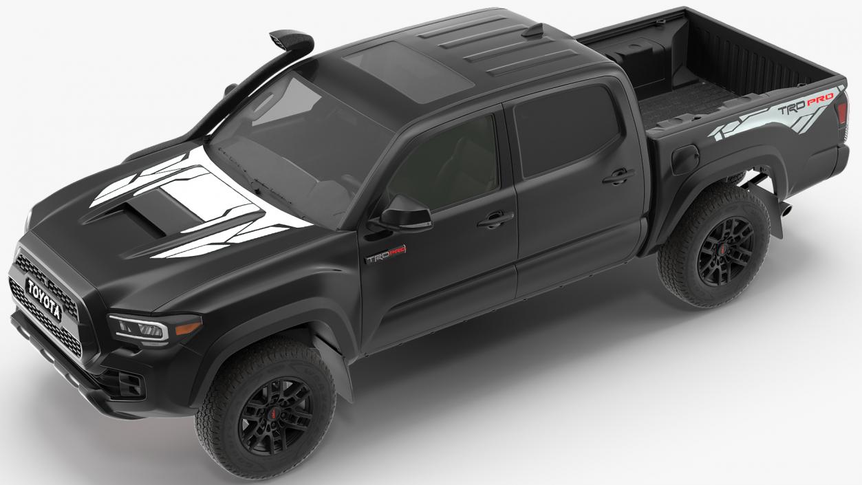 3D model Toyota Tacoma TRD Pro Midnight Black Metallic 2021