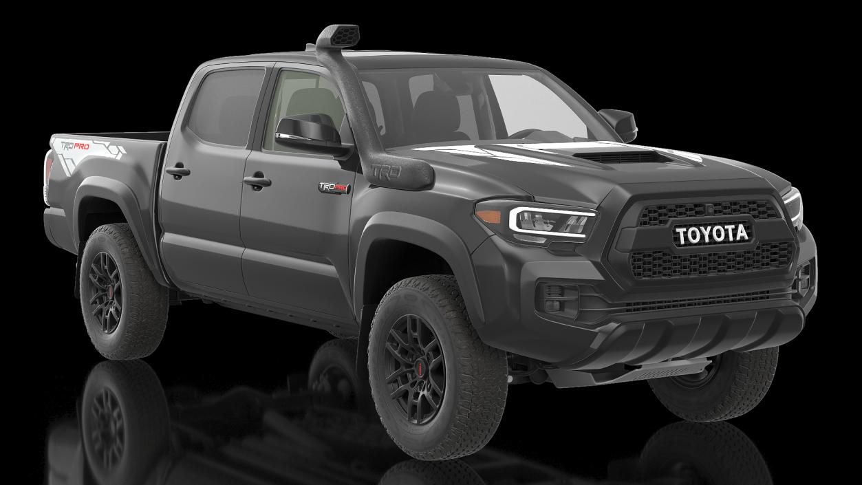 3D model Toyota Tacoma TRD Pro Midnight Black Metallic 2021