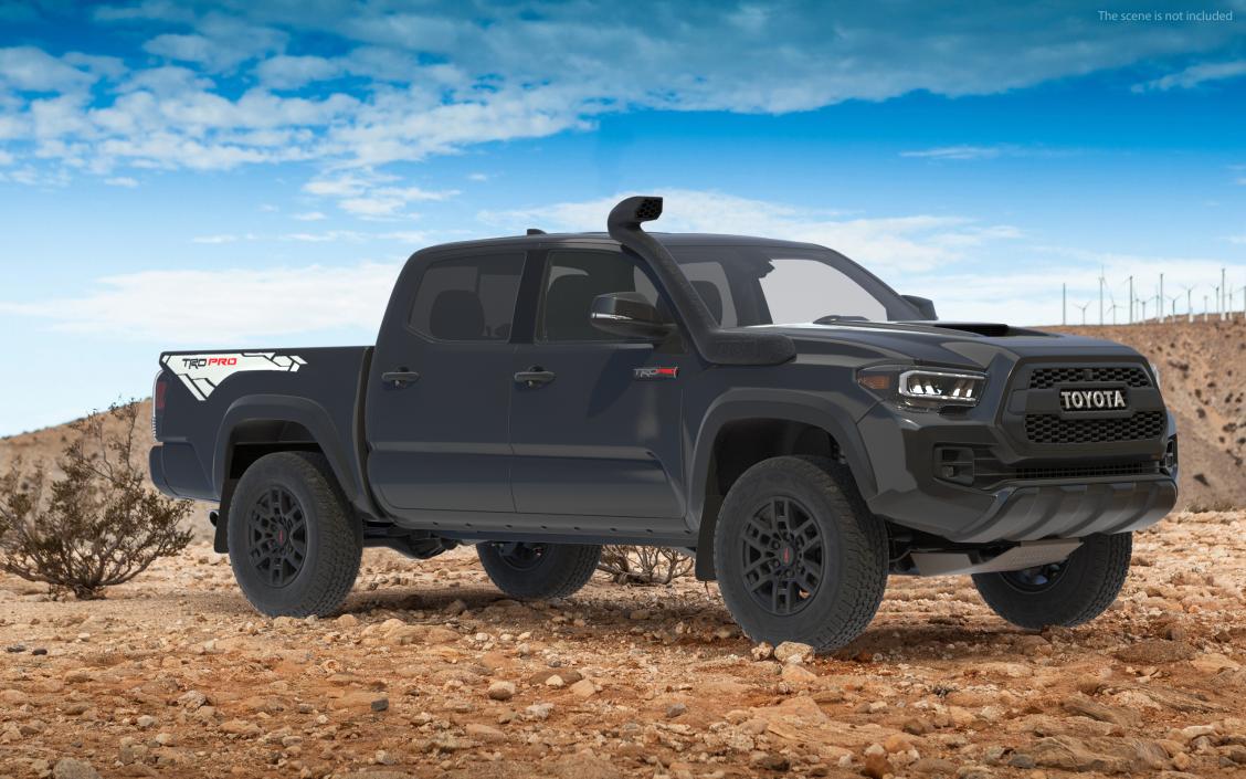 3D model Toyota Tacoma TRD Pro Midnight Black Metallic 2021