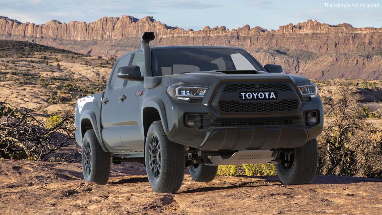 3D model Toyota Tacoma TRD Pro Midnight Black Metallic 2021