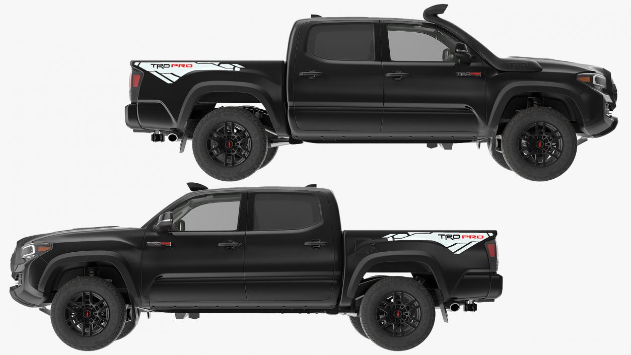 3D model Toyota Tacoma TRD Pro Midnight Black Metallic 2021